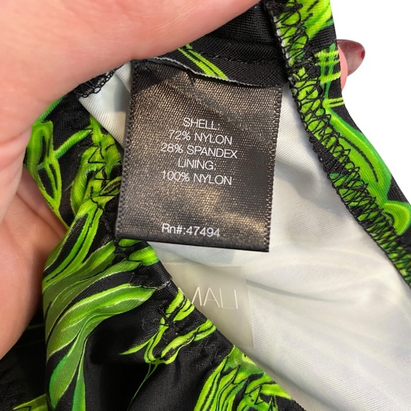 Norma Kamali Marissa One Piece In Palm Leaf Size Small - Picture 7 of 10